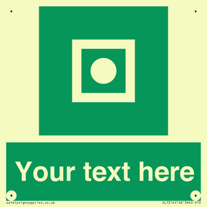 Custom sign safe condition Shipboard general alarm